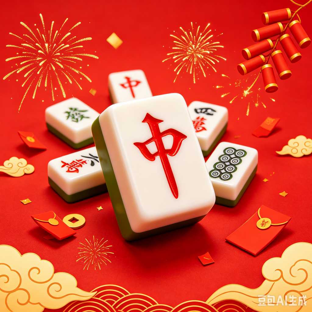 floral design mahjong set